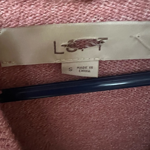 LOFT Women's Dusty Rose Cardigan - Picture 2 of 3